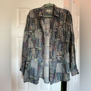 Vintage silk button down